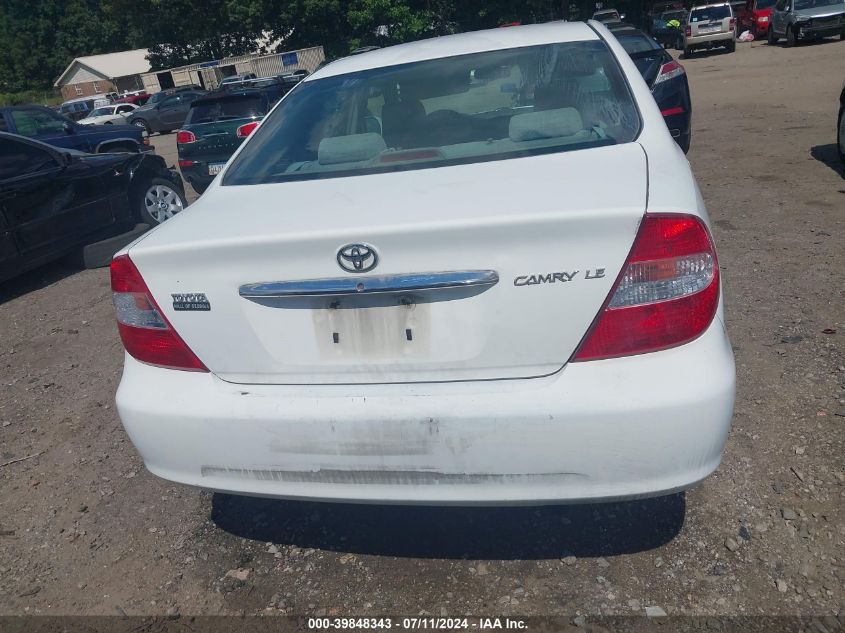 2003 Toyota Camry Le VIN: 4T1BE32K63U193807 Lot: 39848343