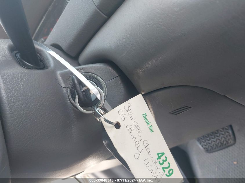 2003 Toyota Camry Le VIN: 4T1BE32K63U193807 Lot: 39848343