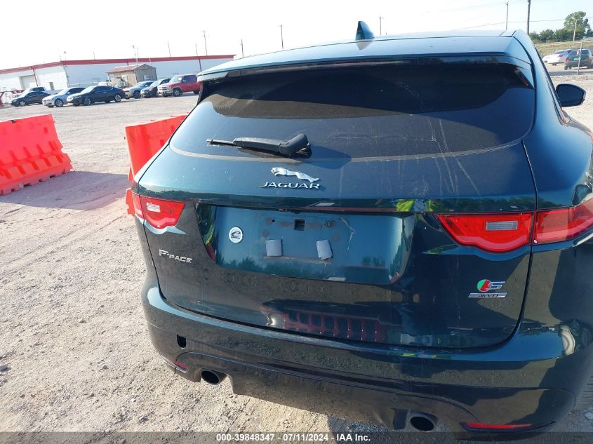 2017 Jaguar F-Pace S VIN: SADCM2BV4HA053669 Lot: 39848347