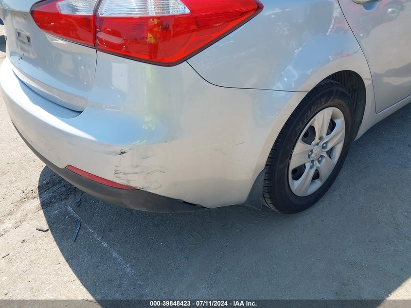 2015 KIA FORTE LX - KNAFX4A60F5392387