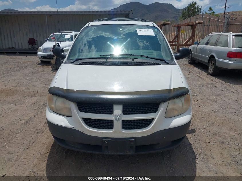 2002 Dodge Caravan Se VIN: 1B4GP25R62B722588 Lot: 39848494
