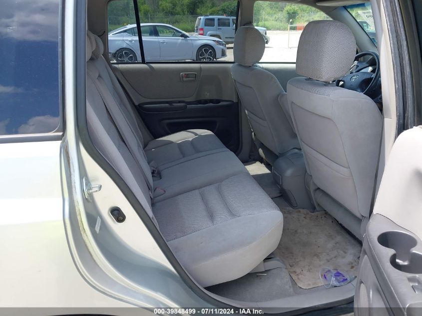 2003 Toyota Highlander V6 VIN: JTEHF21A930125423 Lot: 39848499