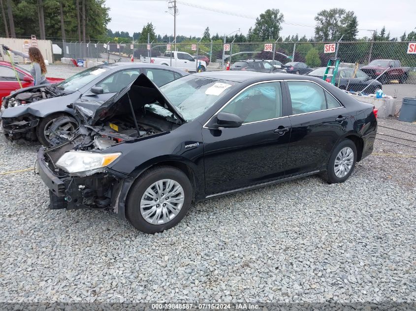 2013 Toyota Camry Hybrid Le VIN: 4T1BD1FK1DU078650 Lot: 39848587