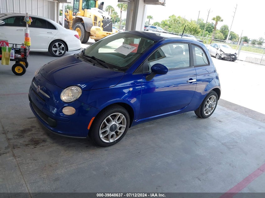 2012 Fiat 500 Pop VIN: 3C3CFFAR0CT126527 Lot: 39848637