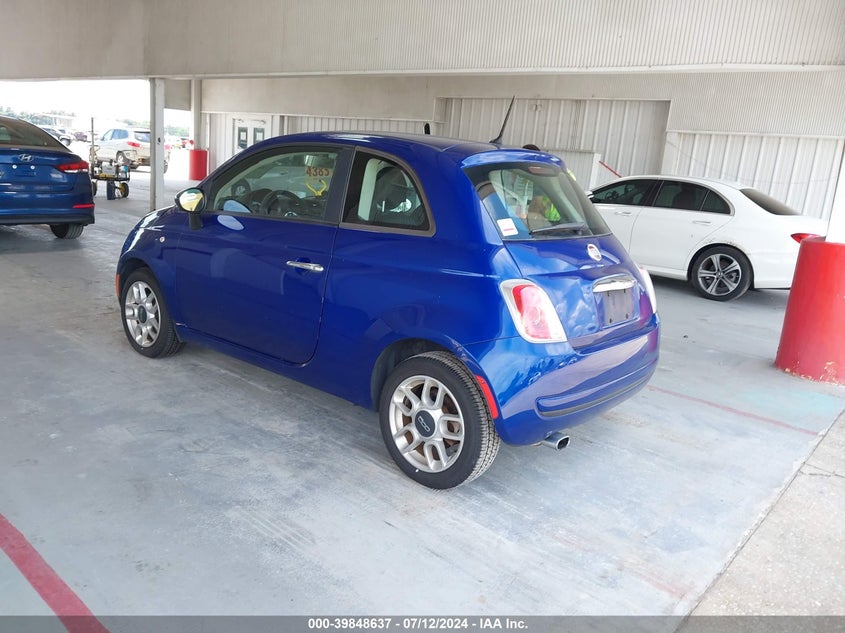2012 Fiat 500 Pop VIN: 3C3CFFAR0CT126527 Lot: 39848637