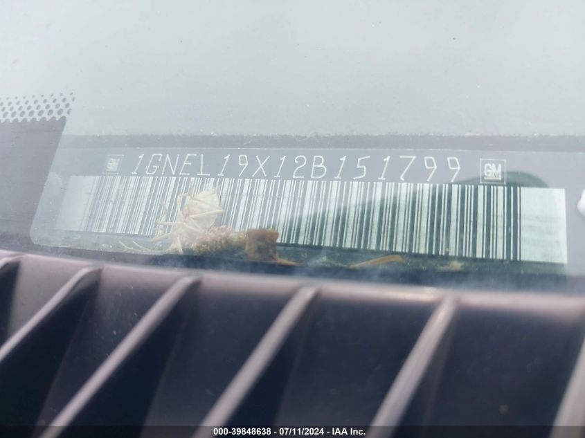 2002 Chevrolet Astro Passenger VIN: 1GNEL19X12B151799 Lot: 39848638