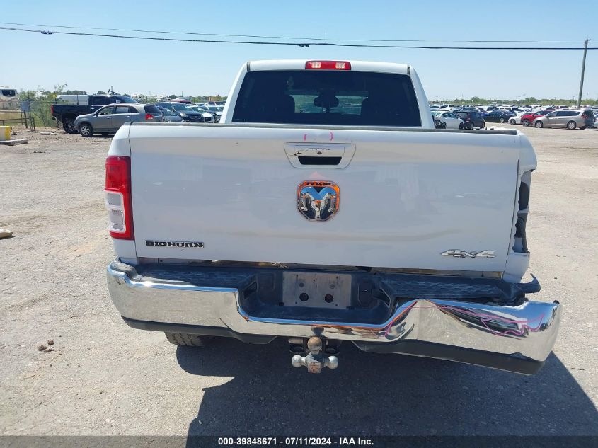 2022 Ram 2500 Big Horn 4X4 6'4 Box VIN: 3C6UR5DL3NG248374 Lot: 39848671