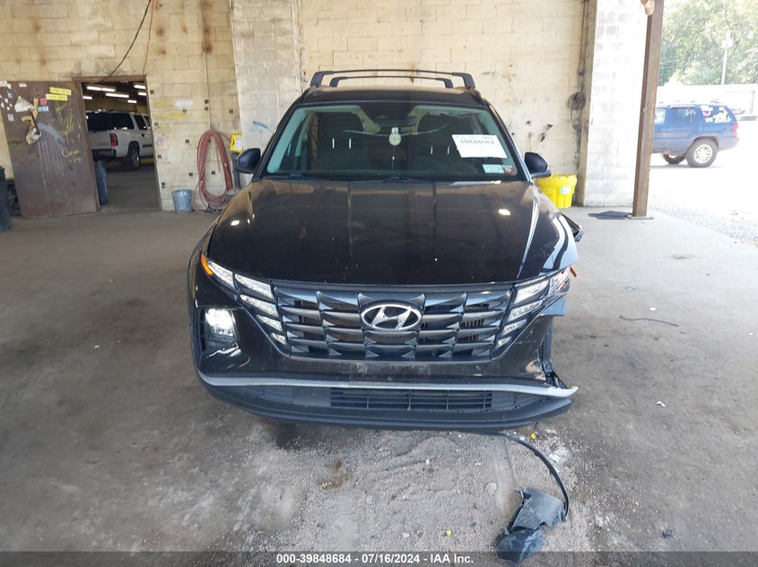 VIN KM8JBCA19NU072754 2022 HYUNDAI TUCSON HYBRID BLUE