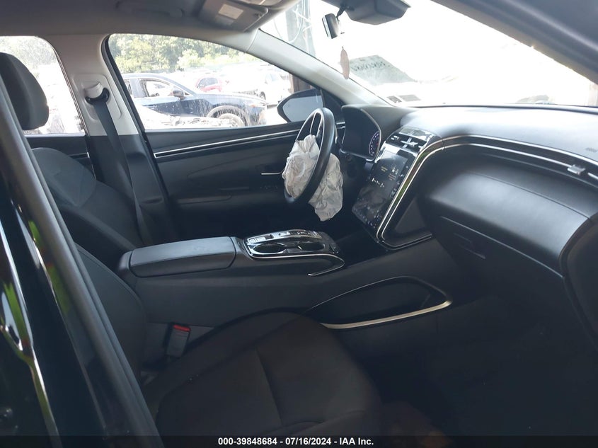 VIN KM8JBCA19NU072754 2022 HYUNDAI TUCSON HYBRID BLUE