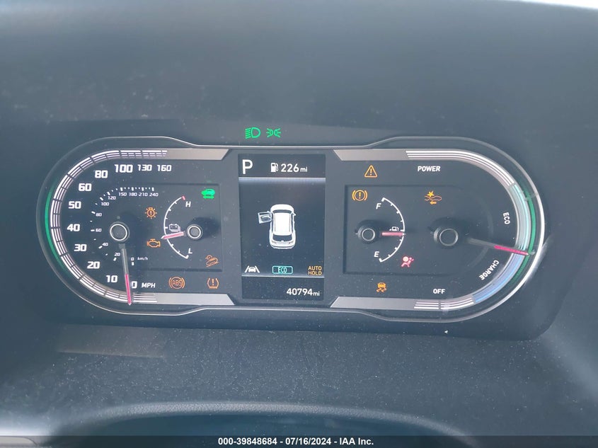 VIN KM8JBCA19NU072754 2022 HYUNDAI TUCSON HYBRID BLUE