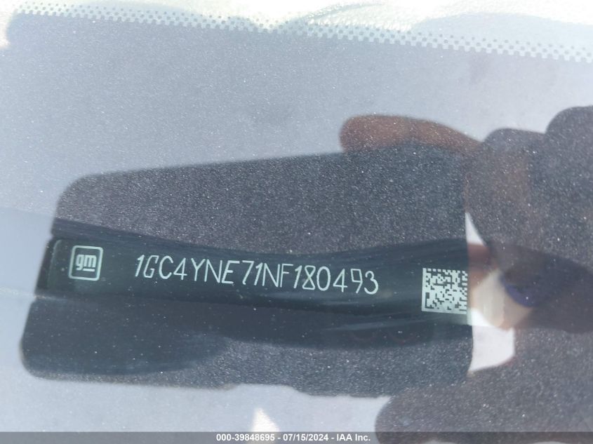 2022 Chevrolet Silverado 2500Hd 4Wd Standard Bed Lt VIN: 1GC4YNE71NF180493 Lot: 39848695