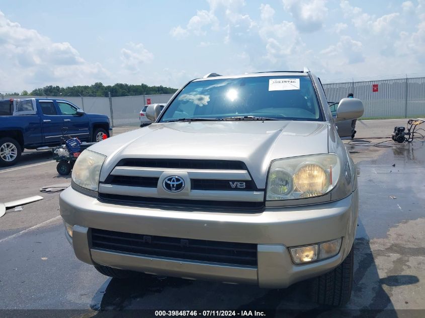 2003 Toyota 4Runner Limited V8 VIN: JTEBT17R030023725 Lot: 39848746