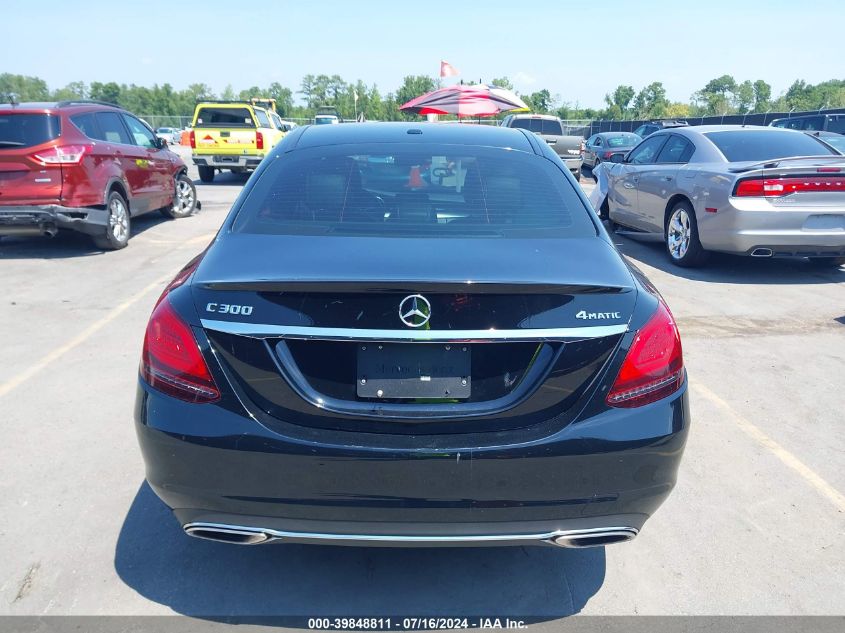 2019 Mercedes-Benz C 300 4Matic VIN: 55SWF8EB4KU295799 Lot: 39848811