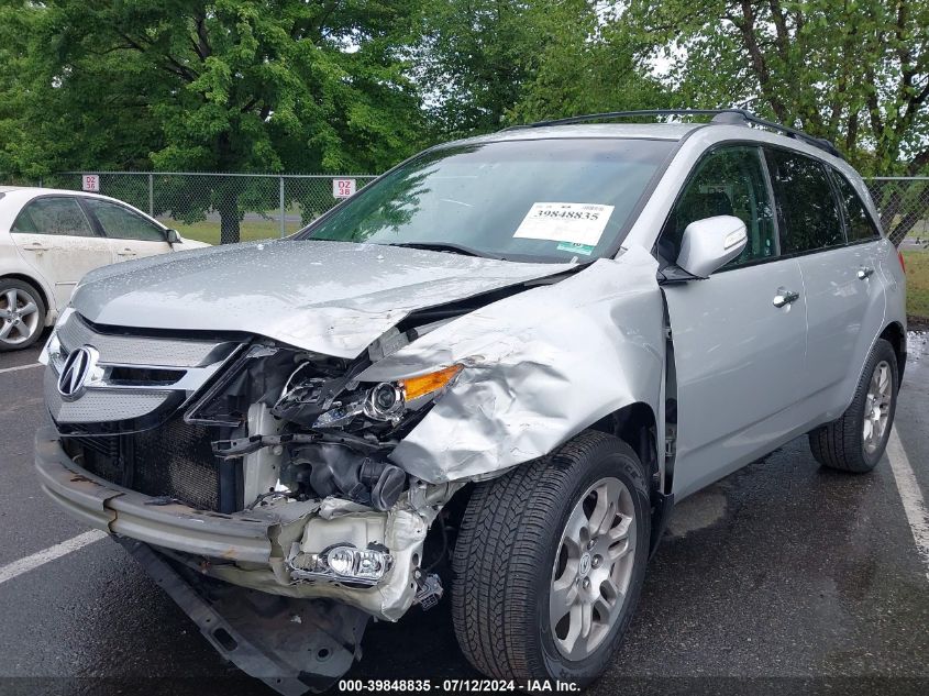 2009 Acura Mdx Technology VIN: 2HNYD28689H526195 Lot: 39848835