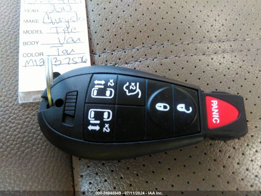 2012 Chrysler Town & Country Touring-L VIN: 2C4RC1CG8CR338494 Lot: 39848849