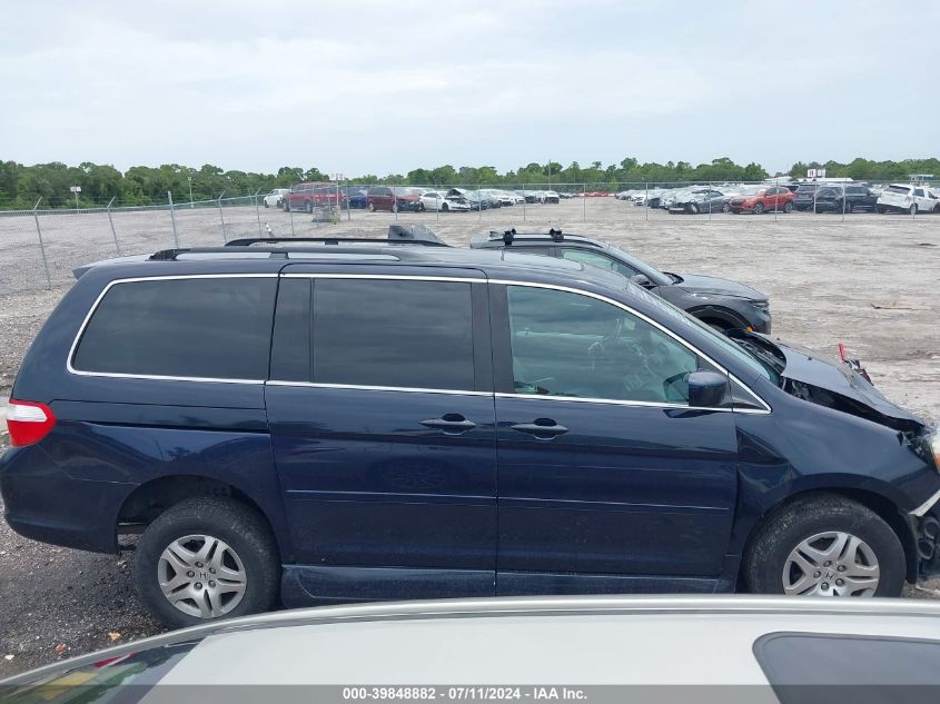 2007 Honda Odyssey Ex-L VIN: 5FNRL38767B132189 Lot: 39848882