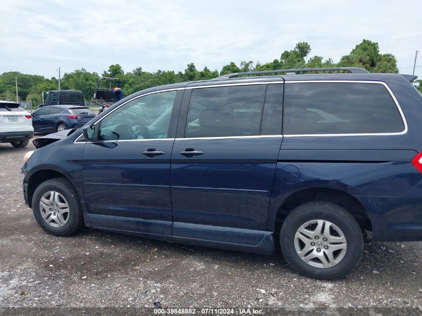 2007 Honda Odyssey Ex-L VIN: 5FNRL38767B132189 Lot: 39848882