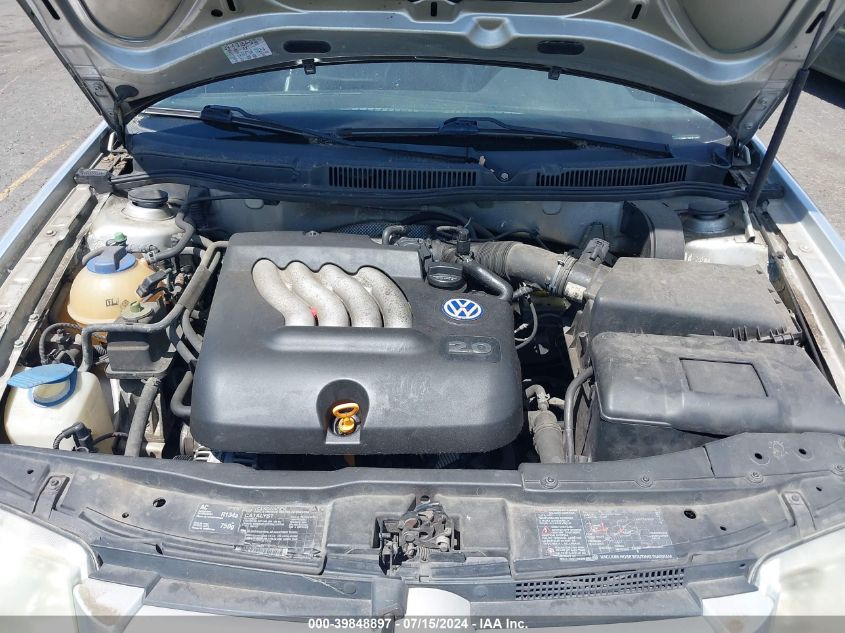 2001 Volkswagen Jetta Gls VIN: 3VWSS29M21M072950 Lot: 39848897