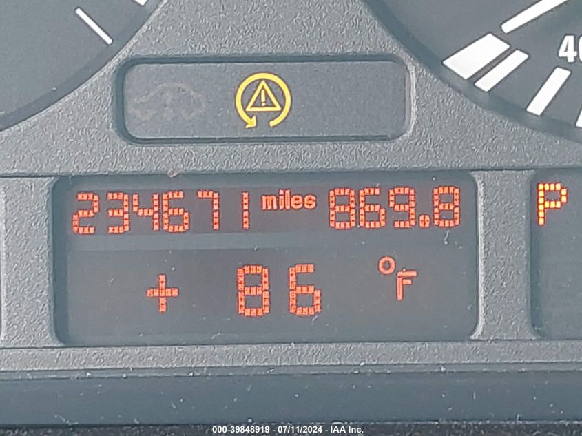 2001 BMW X5 3.0 VIN: WBAFA53521LM84942 Lot: 39848919