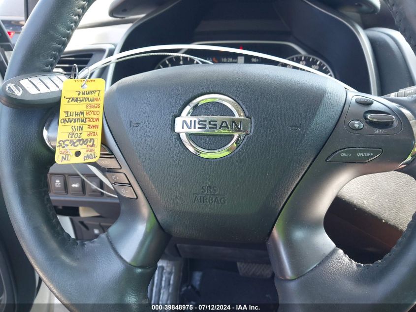 2021 Nissan Murano Sl VIN: 5N1AZ2CJ2MC122966 Lot: 39848975