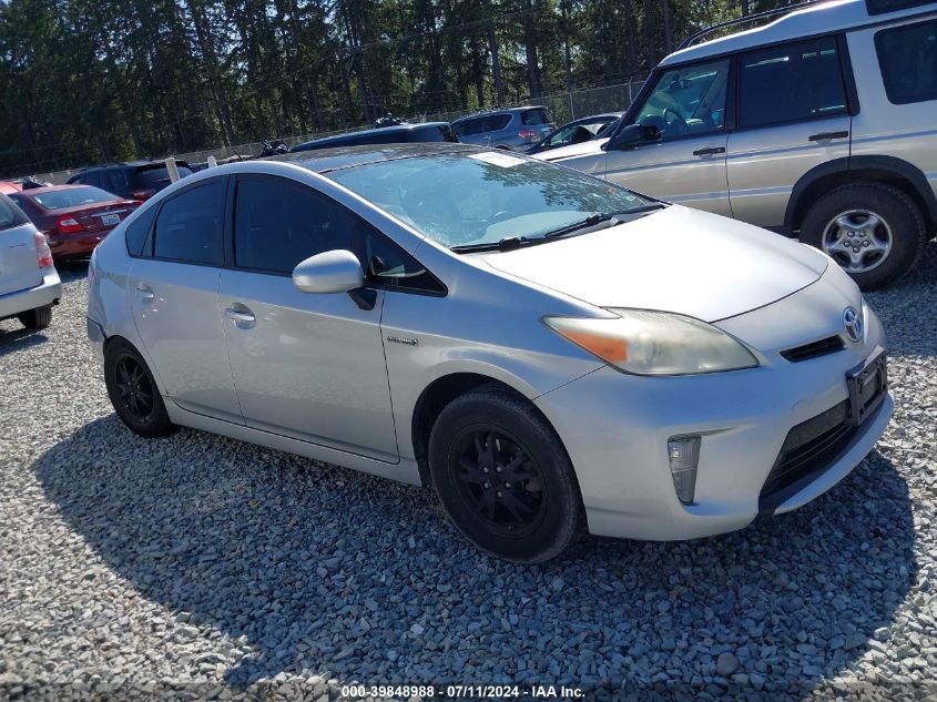 2013 Toyota Prius Three VIN: JTDKN3DU4D5605687 Lot: 39848988