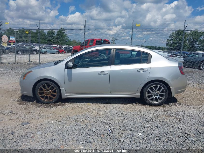 2011 Nissan Sentra Se-R VIN: 3N1BB6AP0BL627162 Lot: 39849015