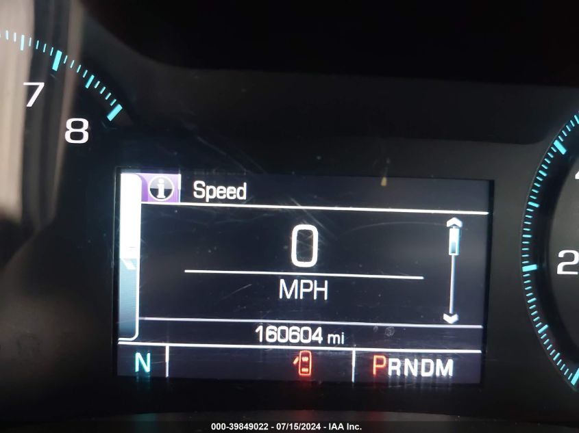 2016 Chevrolet Impala 2Lt VIN: 2G1115S39G9164460 Lot: 39849022