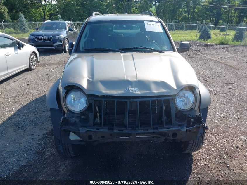 2006 Jeep Liberty Sport VIN: 1J4GL48K66W249566 Lot: 39849028