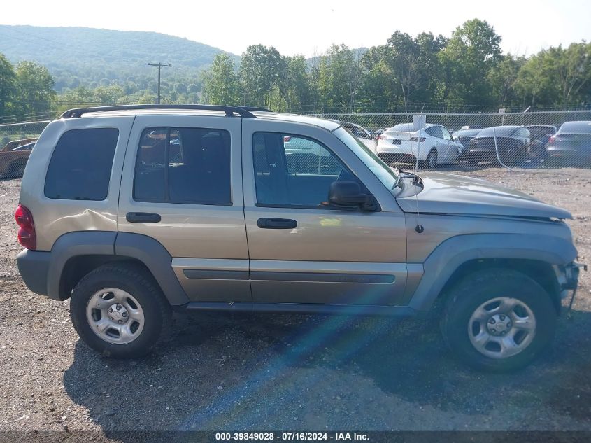 2006 Jeep Liberty Sport VIN: 1J4GL48K66W249566 Lot: 39849028