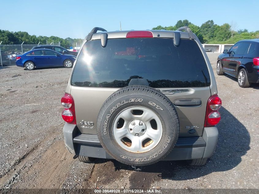 2006 Jeep Liberty Sport VIN: 1J4GL48K66W249566 Lot: 39849028