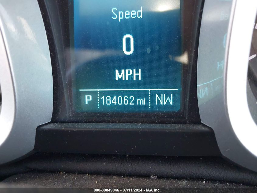 2013 Chevrolet Equinox 1Lt VIN: 2GNALDEK0D6255572 Lot: 39849046