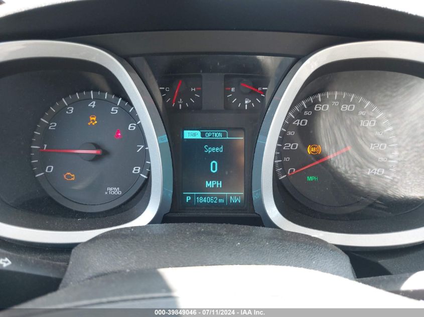 2013 Chevrolet Equinox 1Lt VIN: 2GNALDEK0D6255572 Lot: 39849046