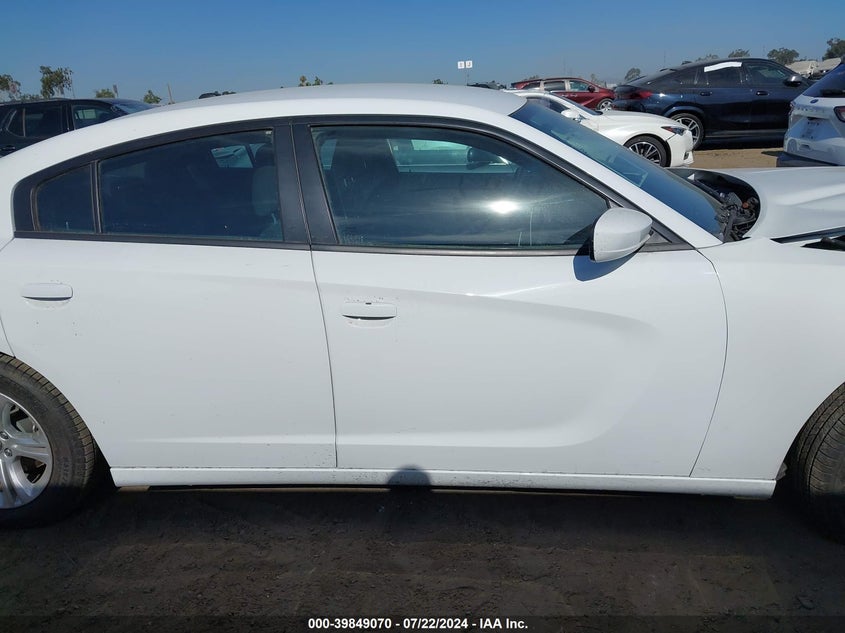 VIN 2C3CDXBG7NH210834 2022 DODGE CHARGER SXT RWD