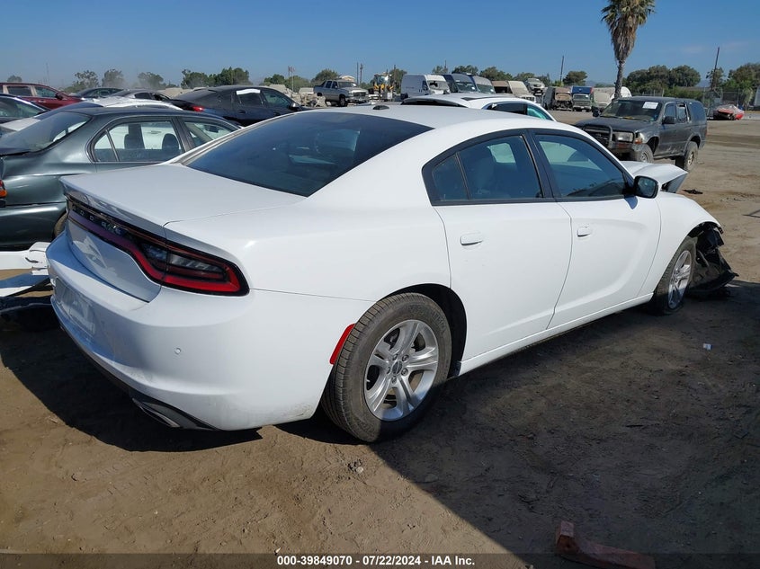VIN 2C3CDXBG7NH210834 2022 DODGE CHARGER SXT RWD