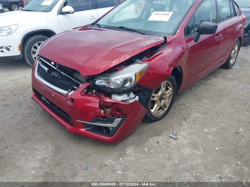 2016 Subaru Impreza 2.0I VIN: JF1GPAA64G8292675 Lot: 39849088