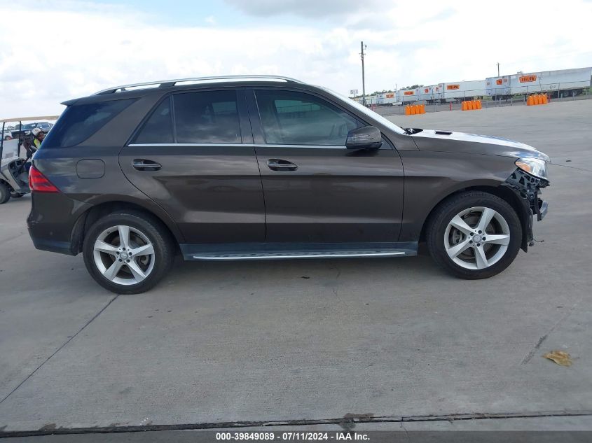 2017 Mercedes-Benz Gle 350 VIN: 4JGDA5JB6HA855640 Lot: 39849089