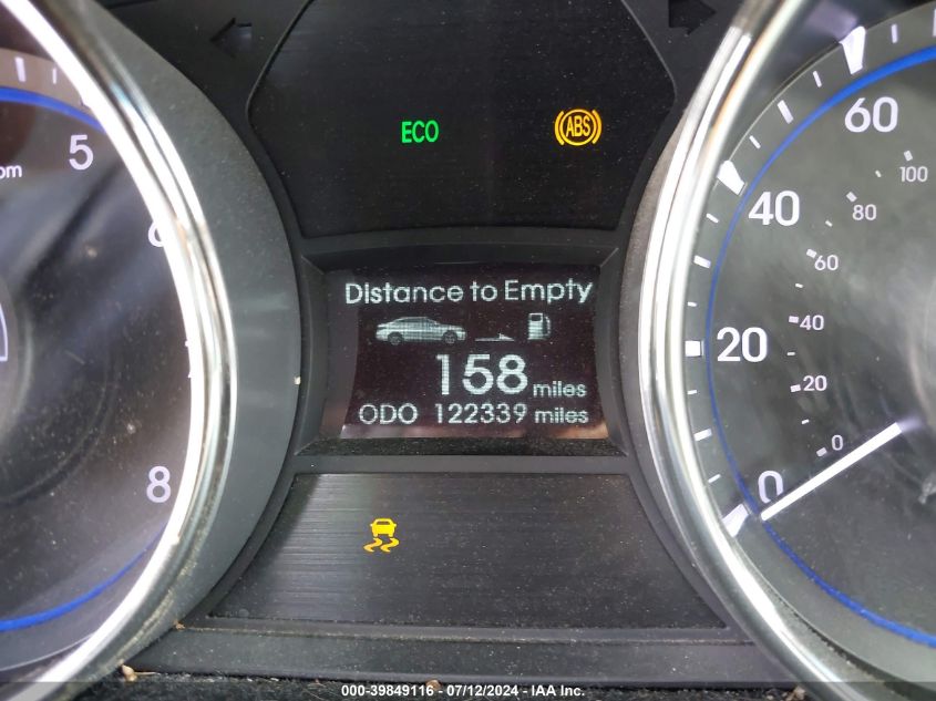 2012 Hyundai Sonata Gls VIN: 5NPEB4AC9CH323244 Lot: 39849116