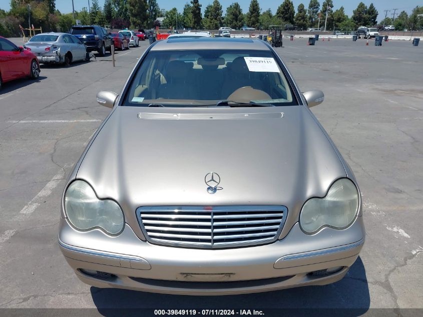 2003 Mercedes-Benz C 240 VIN: WDBRF61J33F345863 Lot: 39849119
