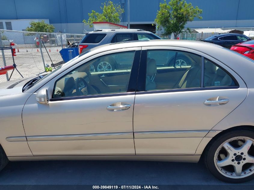 2003 Mercedes-Benz C 240 VIN: WDBRF61J33F345863 Lot: 39849119