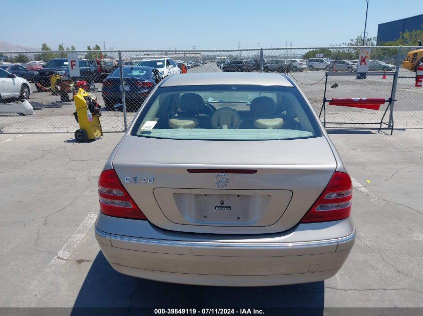 2003 Mercedes-Benz C 240 VIN: WDBRF61J33F345863 Lot: 39849119