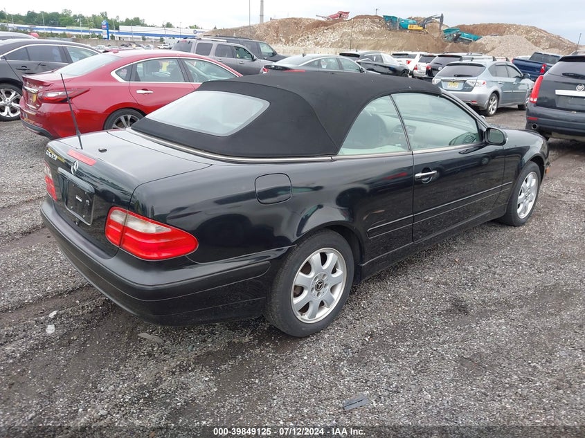 2001 Mercedes-Benz Clk 320 VIN: WDBLK65GX1T061418 Lot: 39849125