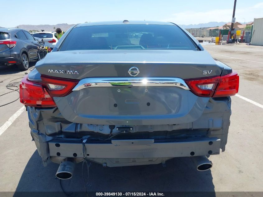 2018 Nissan Maxima 3.5 Sv VIN: 1N4AA6AP6JC390205 Lot: 39849130