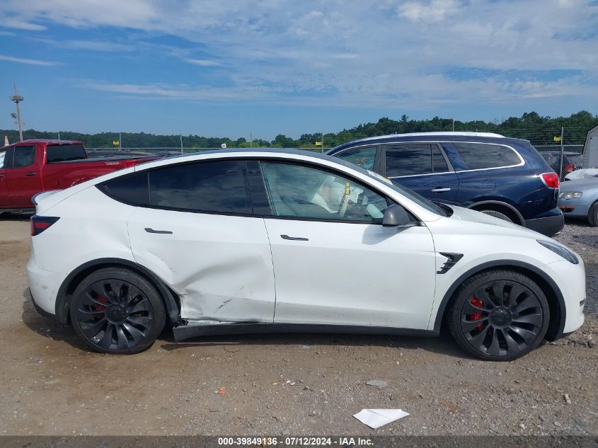 2020 Tesla Model Y Long Range Dual Motor All-Wheel Drive/Performance Dual Motor All-Wheel Drive VIN: 5YJYGDEF5LF040759 Lot: 39849136