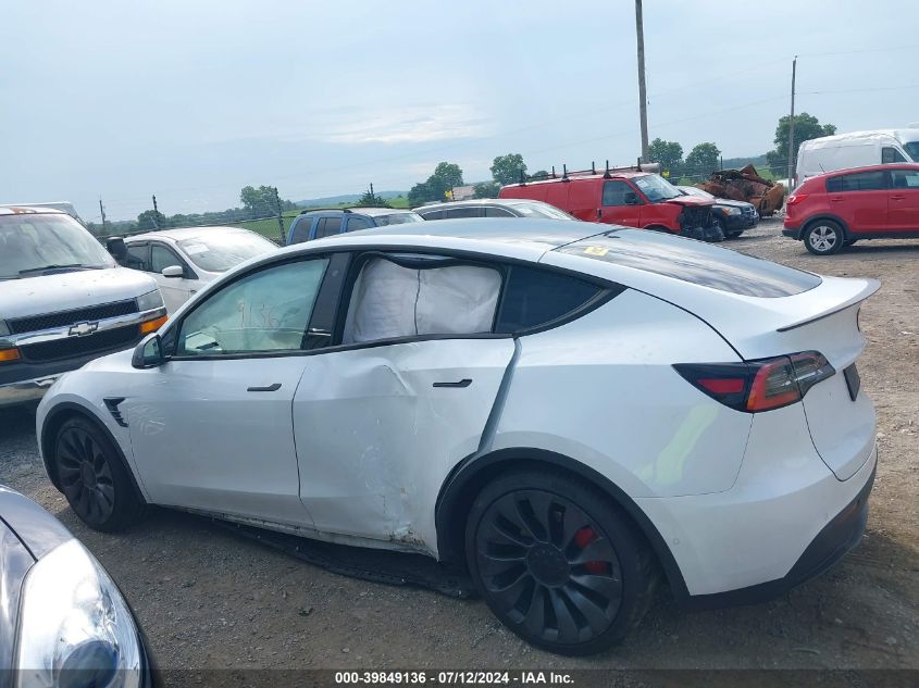 2020 Tesla Model Y Long Range Dual Motor All-Wheel Drive/Performance Dual Motor All-Wheel Drive VIN: 5YJYGDEF5LF040759 Lot: 39849136