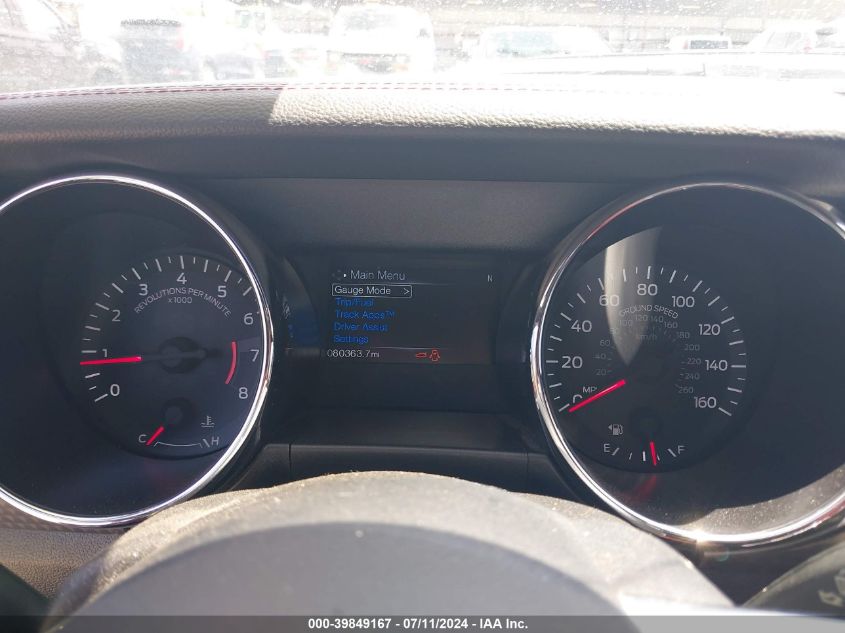 2017 Ford Mustang Gt Premium VIN: 1FA6P8CF6H5262887 Lot: 39849167