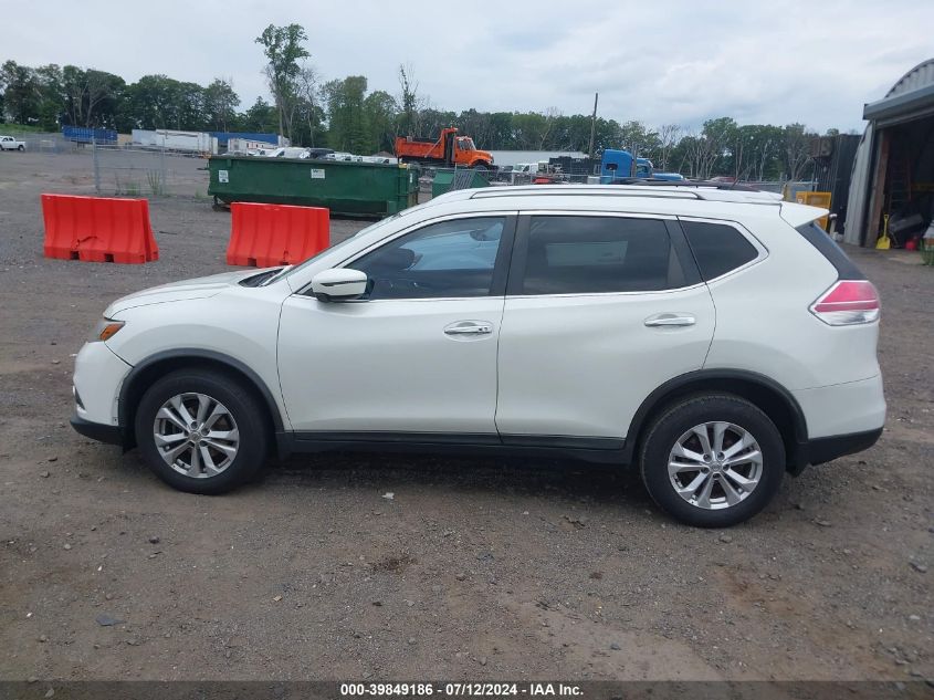 2016 Nissan Rogue Sv VIN: KNMAT2MV4GP673291 Lot: 39849186