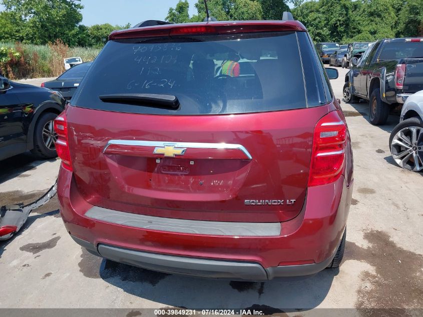 2016 Chevrolet Equinox Lt VIN: 2GNALCEK7G6165477 Lot: 39849231