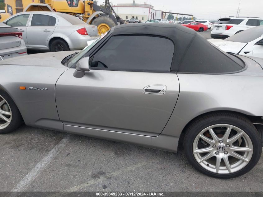 2004 Honda S2000 VIN: JHMAP21414T004249 Lot: 39849233