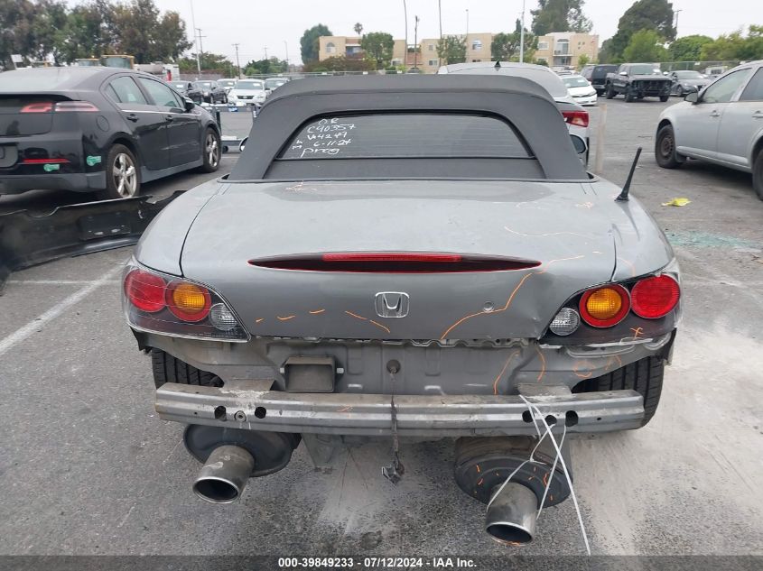 2004 Honda S2000 VIN: JHMAP21414T004249 Lot: 39849233