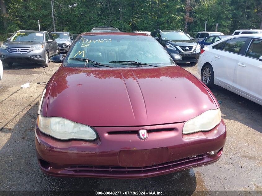 2003 Chevrolet Monte Carlo Ss VIN: 2G1WX12K239186427 Lot: 39849277